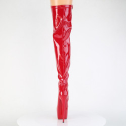 Pleaser JUBILANT-3000 Red Heeled Overknee Boots