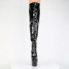Pleaser JUBILANT-3006 Black Heeled Overknee Boots