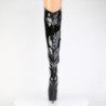 Pleaser JUBILANT-3006 Black Heeled Overknee Boots