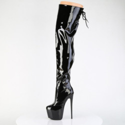 Pleaser JUBILANT-3007 Patent Heeled Overknee Boots