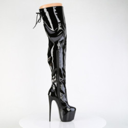 Pleaser JUBILANT-3007 Patent Heeled Overknee Boots