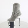 Pleaser ADORE-1029CHRS Silver Strass Chrome Sale Women