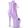 Pleaser FLAMINGO-1021 Lavender Patent Ankle Boots