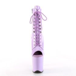 Pleaser FLAMINGO-1021 Lavender Patent Ankle Boots