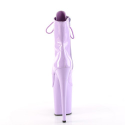 Pleaser FLAMINGO-1021 Lavender Patent Ankle Boots
