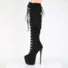 Pleaser JUBILANT-3012FS Suede Laced Over The Knee Boots