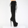 Pleaser JUBILANT-3012FS Suede Laced Over The Knee Boots