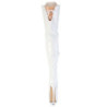 Pleaser JUBILANT-4012 White Lace-up Crotch High Boots