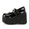 Demonia KERA-08 Black Patent Maryjane Platform Boots