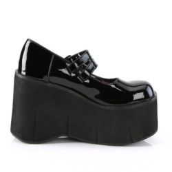 Demonia KERA-08 Black Patent Maryjane Platform Boots