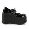 Demonia KERA-08 Black Patent Maryjane Platform Boots