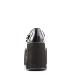 Demonia KERA-08 Black Vegan Maryjane Platform Boots
