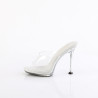 Fabulicious CUPID-401 Transparent Spike Heeled Mules