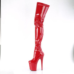 Pleaser FLAMINGO-4000 Red Patent Sale Women