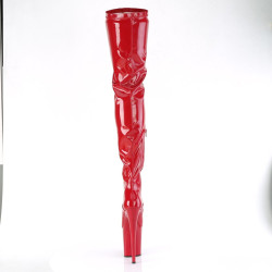 Pleaser FLAMINGO-4000 Red Patent Sale Women
