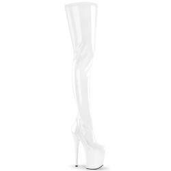 Pleaser FLAMINGO-4000 White Patent Sale Women