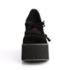 Demonia KERA-10 Black Velvet Maryjane Platform Boots