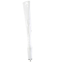 Pleaser FLAMINGO-4000 White Patent Sale Women