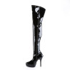 Devious INDULGE-3000 Patent Women Boots
