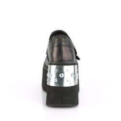Demonia KERA-13 Black Pewter Vegan Maryjane Platform Shoes