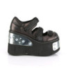 Demonia KERA-13 Black Pewter Vegan Maryjane Platform Shoes