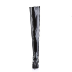 Devious INDULGE-3000 Black Platform Thigh High Boots