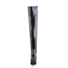 Devious INDULGE-3000 Black Platform Thigh High Boots