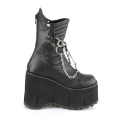 Demonia KERA-130 Black Vegan Platform Boots Women
