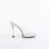 Fabulicious CUPID-401 Transparent Spike Heeled Mules