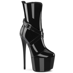 Pleaser JUBILANT-1011 Black Patent Women Ankle Boots