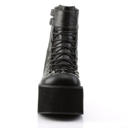 Demonia KERA-21 Black Vegan Platform Boots Women