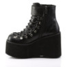 Demonia KERA-21 Black Vegan Platform Boots Women