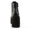 Demonia KERA-21 Black Vegan Platform Boots Women