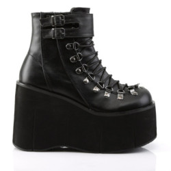 Demonia KERA-21 Black Vegan Platform Boots Women