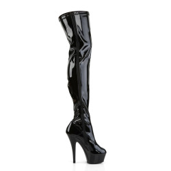 Pleaser KISS-3000 Platform Heeled Over The Knee Boots