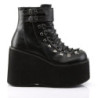 Demonia KERA-21 Black Vegan Platform Boots Women