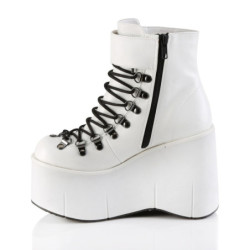 Demonia KERA-21 White Vegan Leather Sale Women