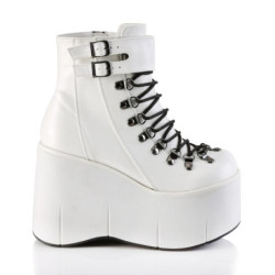 Demonia KERA-21 White Vegan Leather Sale Women
