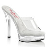 Fabulicious MAJESTY-501 Transparent Heeled Mules Women