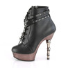 Demonia MUERTO-1001 Black Vegan Leather Pewter Chrome