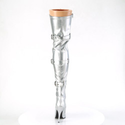 Pleaser SEDUCE-3028 Silver Metallic Sale Women