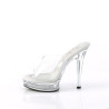 Fabulicious MAJESTY-501 Transparent Heeled Mules Women