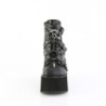 Demonia KERA-68 Black Vegan Platform Ankle Boots Women