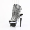 Pleaser SPECTATOR-1017RSF Transparent Black Ankle Boots
