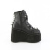 Demonia KERA-68 Black Vegan Platform Ankle Boots Women