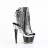 Pleaser SPECTATOR-1017RSF Transparent Black Ankle Boots