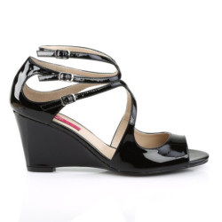 Pleaser Pink Label KIMBERLY-04 Black Patent Sale Men