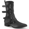Demonia WARLOCK-110-B Black Vegan Winklepicker Men Boots