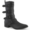 Demonia WARLOCK-110-C Black Vegan Winklepicker Men Boots