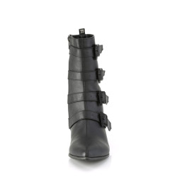 Demonia WARLOCK-110-C Black Vegan Winklepicker Men Boots